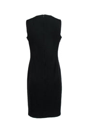 Current Boutique-Akris Punto - Black Sheath Dress w/ Cutouts Sz 10