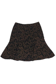 Current Boutique-Akris Punto - Brown & Black Flared Skirt Sz 4