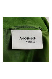 Current Boutique-Akris Punto - Green Suede Blazer Sz 14