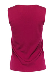 Current Boutique-Akris Punto - Magenta Knit Wool Tank Sz 10