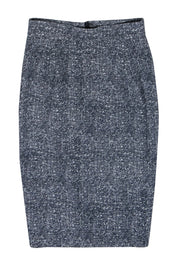 Current Boutique-Akris Punto - Navy & White Speckled Pencil Skirt Sz 6