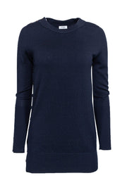 Current Boutique-Akris Punto - Navy Wool Sweater w/ Button Detailing Sz 6