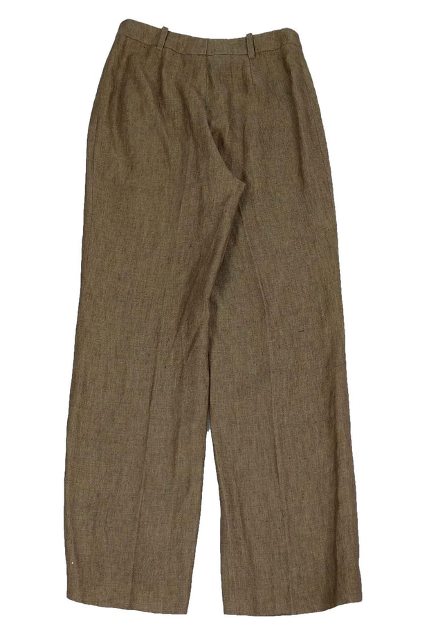 Current Boutique-Akris - Tan Linen Trousers Sz 6