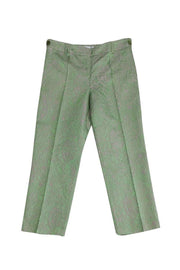 Current Boutique-Alberto Makali - Green Embroidered Pants Sz 10