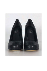 Current Boutique-Alejandro Ingelmo - Black Embossed Pumps Sz 10