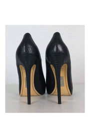 Current Boutique-Alejandro Ingelmo - Black Embossed Pumps Sz 10