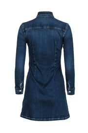 Current Boutique-Alexa Chung for AG - Dark Wash Long Sleeve Denim Snap Front Dress Sz XS