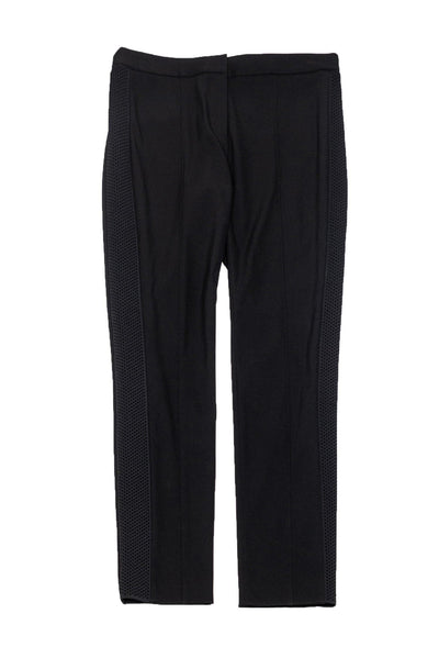 Current Boutique-Alexander Wang - Black Skinny Trousers w/ Knit Side Panel Sz 6