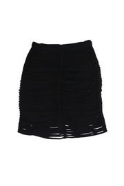 Current Boutique-Alexander Wang - Black Tiered Pencil Skirt Sz 4