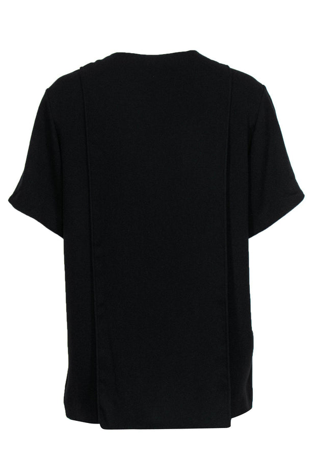 Current Boutique-Alexander Wang - Black V-Neck Layered Tee Sz 10