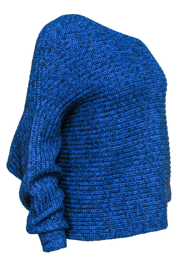 Current Boutique-Alexander Wang - Blue & Black Oversized Knit Sweater Sz M