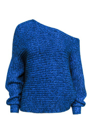 Current Boutique-Alexander Wang - Blue & Black Oversized Knit Sweater Sz M