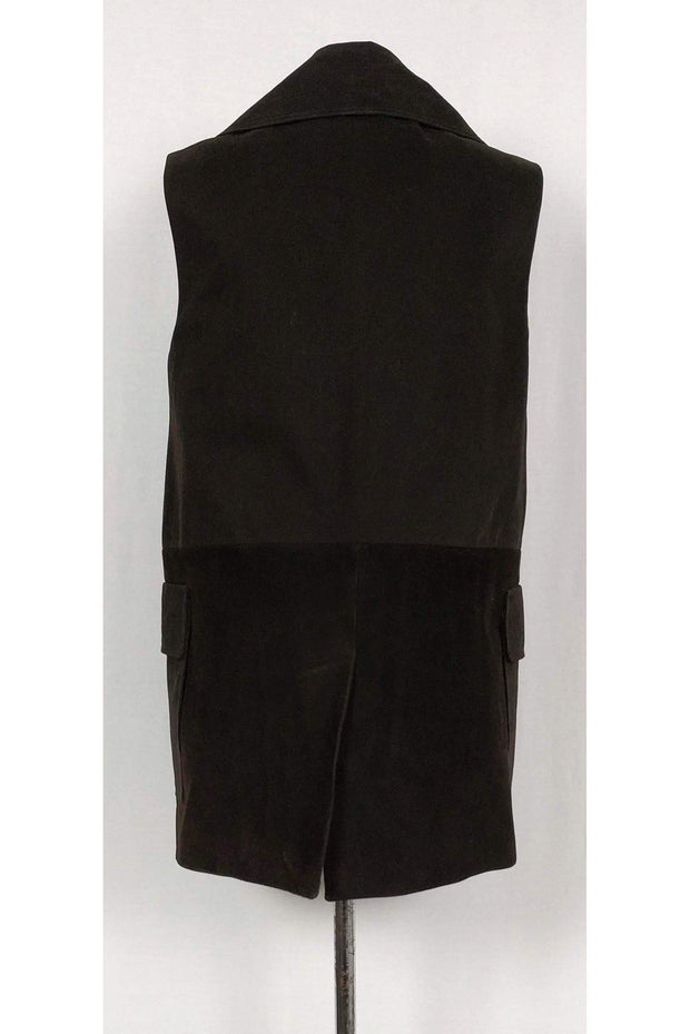 Current Boutique-Alexander Wang - Brown Cotton & Suede Vest Sz S