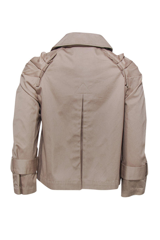 Current Boutique-Alexander Wang - Khaki Cotton Double Breasted Jacket Sz 2