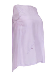 Current Boutique-Alexander Wang - Lavender Silk Scoop Back Tank w/ Buttons Sz XS