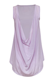 Current Boutique-Alexander Wang - Lavender Silk Scoop Back Tank w/ Buttons Sz XS