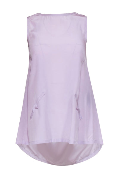 Current Boutique-Alexander Wang - Lavender Silk Scoop Back Tank w/ Buttons Sz XS