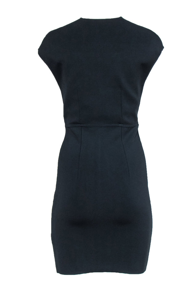 Current Boutique-Alexander Wang - Navy Bandage V-Neck Sheath Dress Sz M