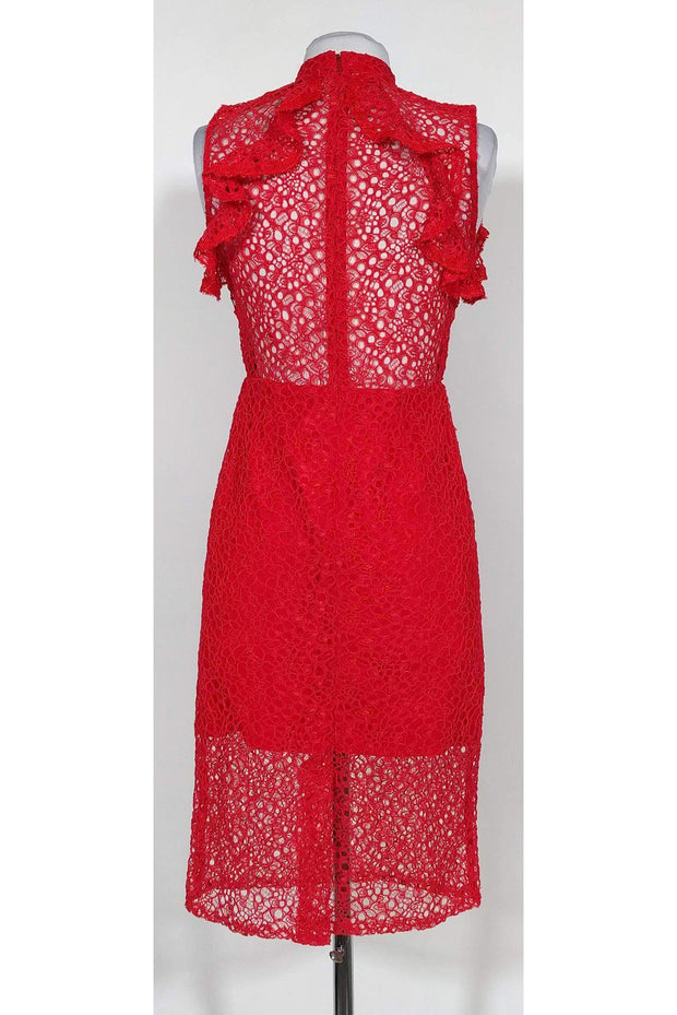 Current Boutique-Alexis - Red Halley Lace Dress Sz S