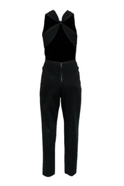 Current Boutique-Alice & Olivia - Black Open Knot Back Jumpsuit Sz 6