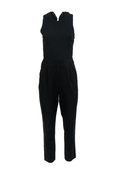 Current Boutique-Alice & Olivia - Black Open Knot Back Jumpsuit Sz 6