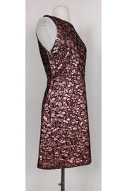 Current Boutique-Alice & Olivia - Black & Pink Metallic Shimmer Dress Sz 8