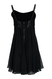 Current Boutique-Alice & Olivia - Black Strappy A-Line Dress w/ Side Cutouts Sz 8