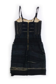 Current Boutique-Alice & Olivia - Black Tiered Bodice Dress Sz 0