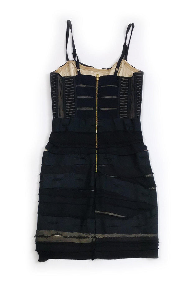 Current Boutique-Alice & Olivia - Black Tiered Bodice Dress Sz 0