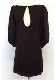 Current Boutique-Alice & Olivia - Brown Satin Silk Shift Dress Sz S