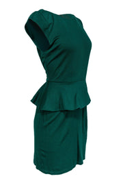 Current Boutique-Alice & Olivia - Green Peplum Sheath Dress Sz 10