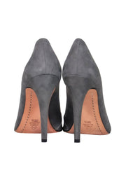 Current Boutique-Alice & Olivia - Grey Suede & Sparkly Pointed Toe Pumps Sz 8.5