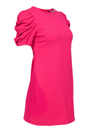 Current Boutique-Alice & Olivia - Hot Pink Puff Sleeve Shift Dress Sz 0