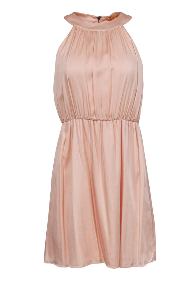 Current Boutique-Alice & Olivia - Light Pink Silk Mini Dress Sz 4