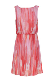 Current Boutique-Alice & Olivia - Pink & White Silk Tie-Dye Mini Dress Sz XS