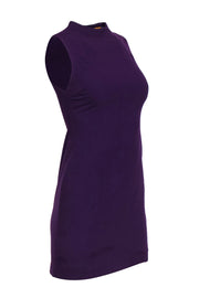 Current Boutique-Alice & Olivia - Plum Purple Fitted Mini Sheath Dress Sz 0