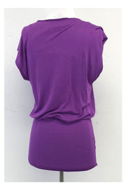 Current Boutique-Alice & Olivia - Purple Draped Top Dress Sz XS