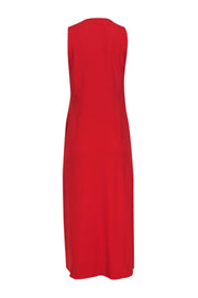 Current Boutique-Alice & Olivia - Red Longline Clasped Vest Sz S