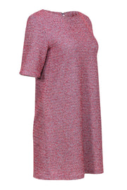 Current Boutique-Alice & Olivia - Red Tweed Short Sleeve Shift Dress Sz M
