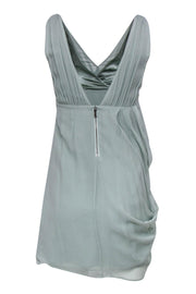 Current Boutique-Alice & Olivia - Sage Green Draped Toga-Style Sleeveless Dress Sz 2