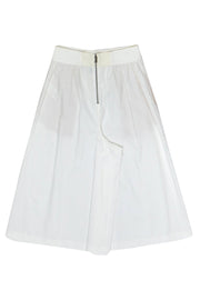 Current Boutique-Alice & Olivia - White Wide Leg Culottes Sz 2