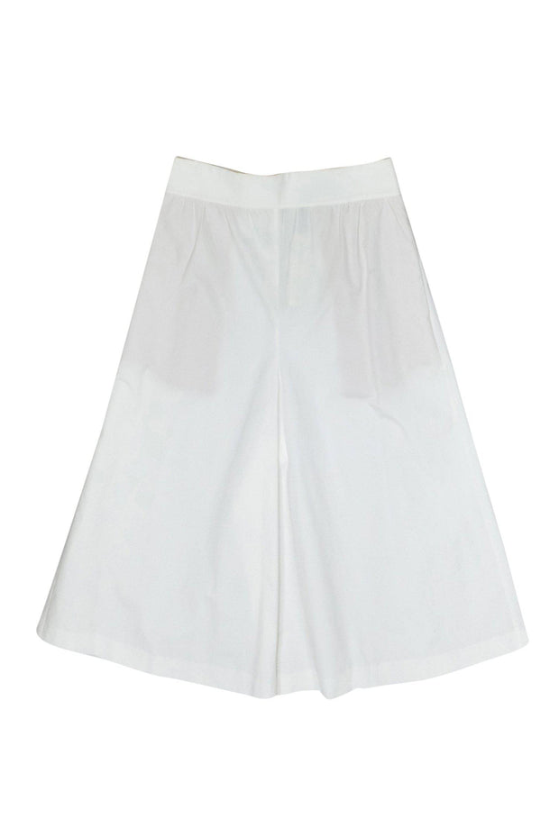 Current Boutique-Alice & Olivia - White Wide Leg Culottes Sz 2