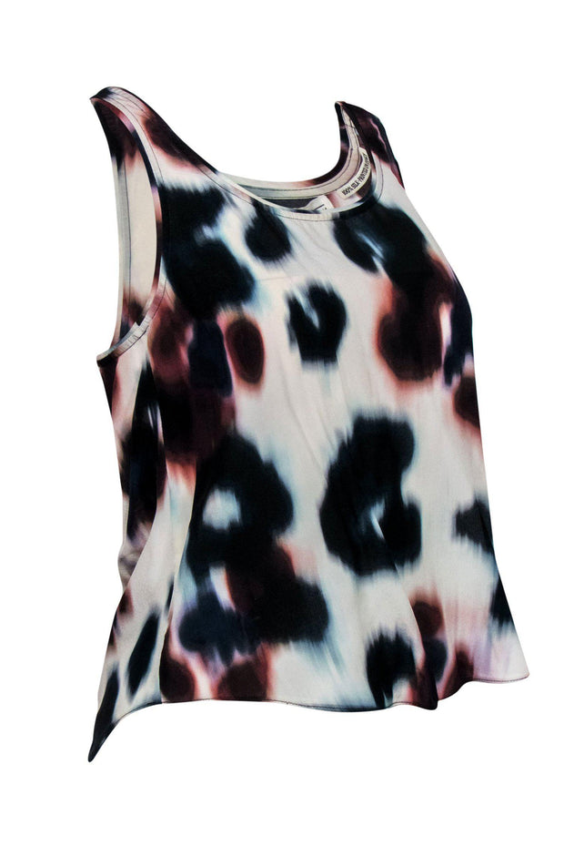 Current Boutique-All Saints - Abstract Splatter Printed Silk Tank Sz 2