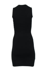 Current Boutique-All Saints - Black Knit Sleeveless Bodycon Dress w/ Lace-Up Design Sz S