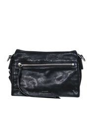 Current Boutique-All Saints - Black Leather Crossbody Bag w/ Tassel