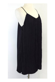 Current Boutique-All Saints - Black Pleated Shift Dress Sz 2