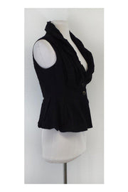 Current Boutique-All Saints - Grey Pleated Peplum Vest Sz 8