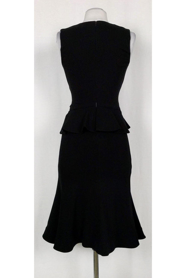 Current Boutique-Altuzarra - Black Peplum Dress Sz 6