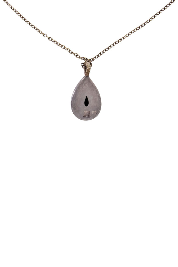 Current Boutique-Anna Beck - Black Onyx 18K Gold Plated Teardrop Pendant Necklace