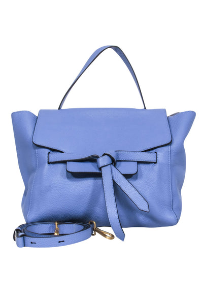 Current Boutique-Annabel Ingall - Periwinkle Leather Convertible Satchel